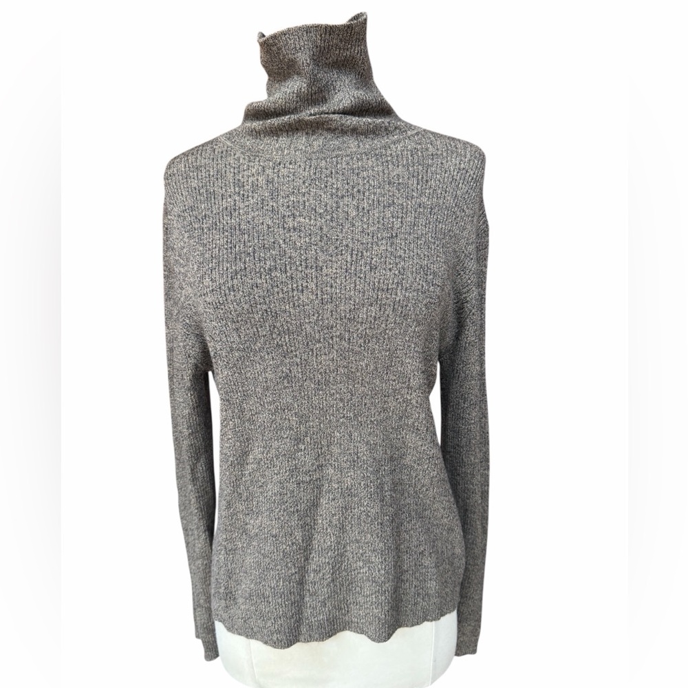 Late 1990s/Y2K Croft & Barrow 100% Extra Fine Italian Merino Wool Marled Knit Ri